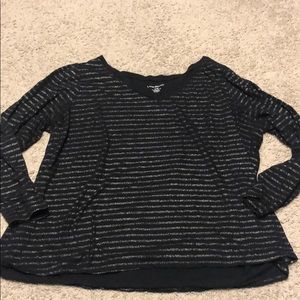 Lane Bryant Striped Long Sleeve